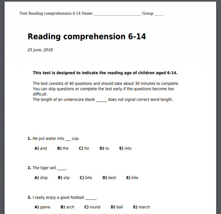 How to print a test | Literacy Assessment Online